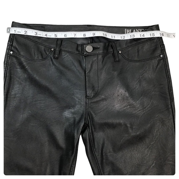 BLANK NYC - Vegan Leather Skinny in Blacked Out - 30 - Picture 7 of 16